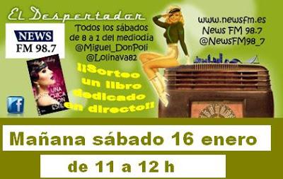 Mañana os espero en la radio con sorteo de libro en directo