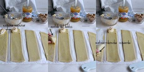 Samosas de mermelada . requesón y nueces Samosas de mermelada . requesón y nueces