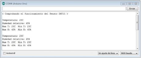 Medir humedad y temperatura con sensor DHT11