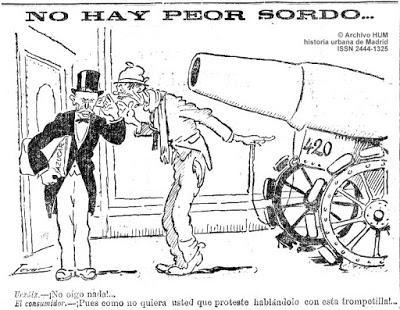 Madrid, cien años atrás: Cervantes, azúcar, tranvías y golfillos. 15 de enero de 1916