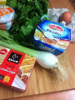 Canelones Con Espinacas Y Ricotta