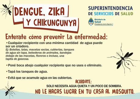 Medidas de prevencion para Dengue, Chikungunya y Zika.