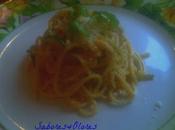 Pasta pesto calabacin carbonara