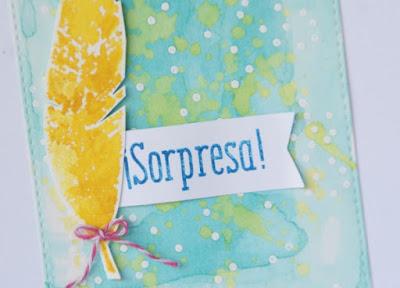 Tarjetas “Felicidades” y “Sorpresa”