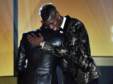 Eto'o y Pogba en la gala Fifa Ballon d'Or awards