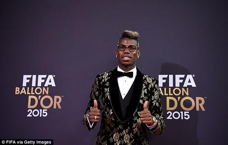 Pogba en la gala Fifa Ballon d'Or awards