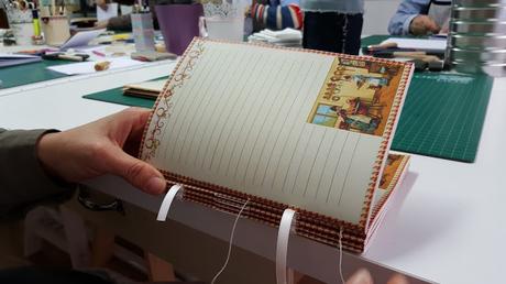 Taller de encuadernación tradicional en Bilbao.