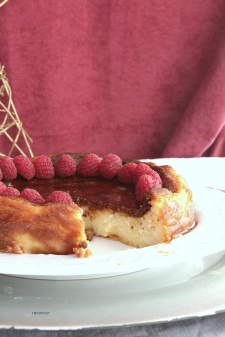 tarta de mascarpone y caramelo salado de naranja