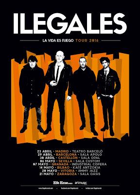 Primeras fechas de la gira 2016 de Ilegales
