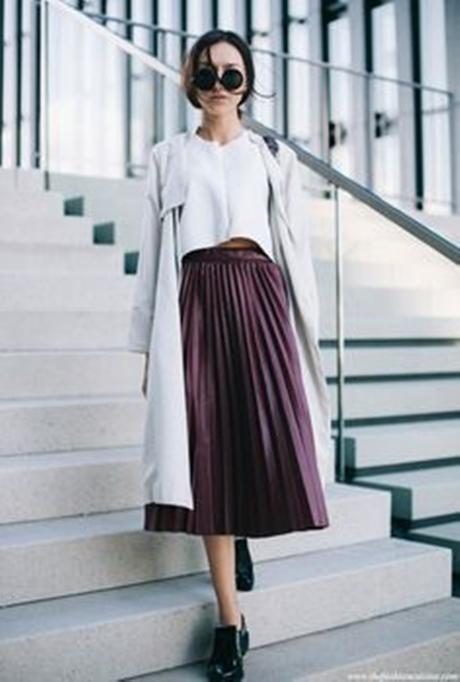 Inspiration | Pleated midi skirt