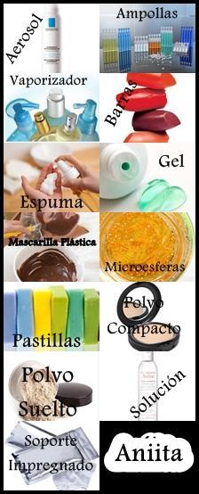 Los Cosméticos: Clasificación.