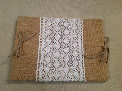 Libro de firmas para boda de inspiración rústica