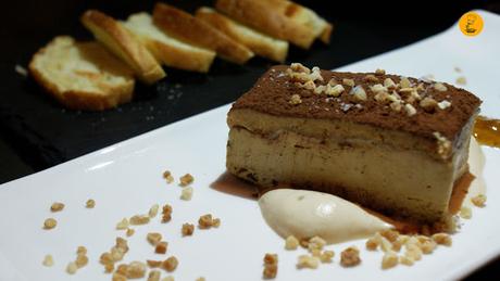 Falso turrón de foie con almendra frita y mermelada de higos (9.90€) en la Gastrocroquetería de Chema Madrid