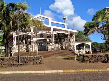 Alegría en una Misa de Rapa Nui