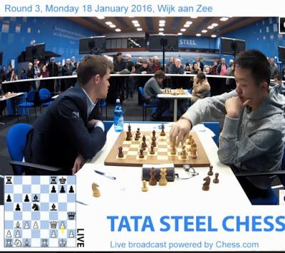 Magnus Carlsen y Wei Yi en Wijk aan Zee (Holanda) – Torneo Tata Steel Masters 2016 (III)