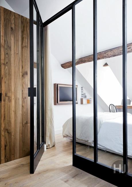 vigas en el techo estilo rústico moderno estilo nórdico escandinavo decoración espacios pequeños decoracion diseño interiores decoración áticos cocinas negras nordicas blog decoración nórdica 