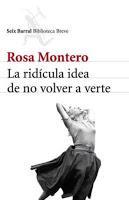 SINOPSIS: La ridícula idea de no volver a verte, de Rosa Montero, autora de otros libros como Te trataré como a una reina o Temblor, es una obra con la fuerza de la mejor narrativa de esta autora. Alegre, apasionado y original, incluye fotografías, recuerdos, reflexiones sobre la superación del duelo o sobre el modo de afrontar la li teratura. Un abierto homenaje a las mujeres que como Marie Curie se han enfrentado a su entorno por llevar adelante aquello en lo que creían en una sociedad que las ignoraba por su condición femenina. Rosa Montero es una de las autoras más importantes de la narrativa española actual. Lágrimas en la lluvia, su última novela, fue un gran éxito de ventas. «Éste es un libro sobre la vida... apasionado y alegre, sentimental y burlón.» Rosa Montero. Cuando Rosa Montero leyó el maravilloso diario que Marie Curie comenzó tras la muerte de su esposo, y que se incluye al final de este libro, sintió que la historia de esa mujer fascinante que se enfrentó a su época le llenaba la cabeza de ideas y emociones. La ridícula idea de no volver a verte nació de ese incendio de palabras, de ese vertiginoso torbellino. Al hilo de la extraordinaria trayectoria de Curie, Rosa Montero construye una narración a medio camino entre el recuerdo personal y la memoria de todos, entre el análisis de nuestra época y la evocación íntima. Son páginas que hablan de la superación del dolor, de las relaciones entre hombres y mujeres, del esplendor del sexo, de la buena muerte y de la bella vida, de la ciencia y de la ignorancia, de la fuerza salvadora de la literatura y de la sabiduría de quienes aprenden a disfrutar de la existencia con plenitud y con ligereza. Vivo, libérrimo y original, este libro inclasificable incluye fotos, remembranzas, amistades y anécdotas que transmiten el primitivo placer de escuchar buenas historias. Un texto auténtico, emocionante y cómplice que te atrapará desde sus primeras páginas. Sentirás que ha sido escrito sólo para ti. “La ridícula idea de no volver a verte” de Rosa Montero.
