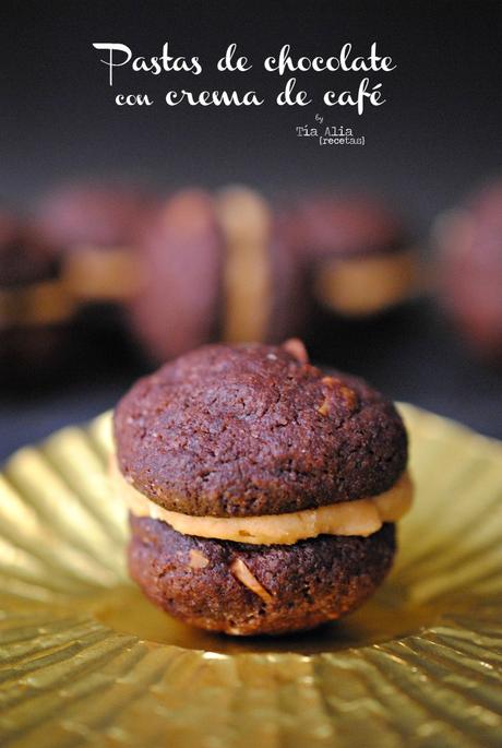 Pastas de chocolate con crema de café. Receta