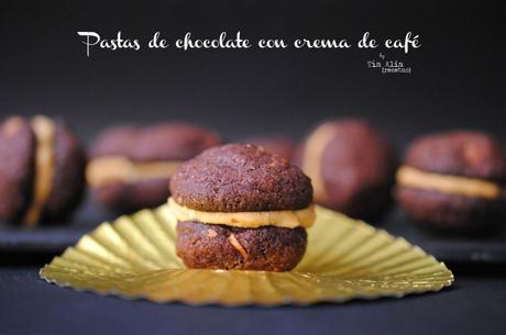 Pastas de chocolate con crema de café. Receta