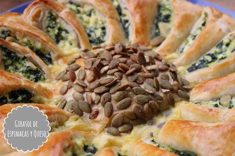 GIRASOL DE ESPINACAS Y QUESO