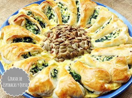 GIRASOL DE ESPINACAS Y QUESO