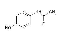 Molécula paracetamol