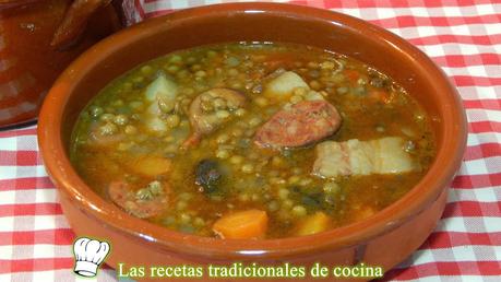 Receta de lentejas estofadas