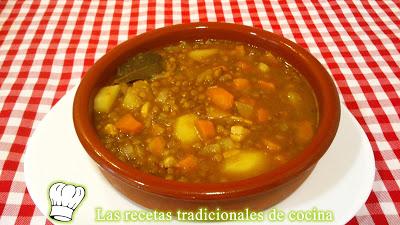 Receta de Lentejas con Verduras