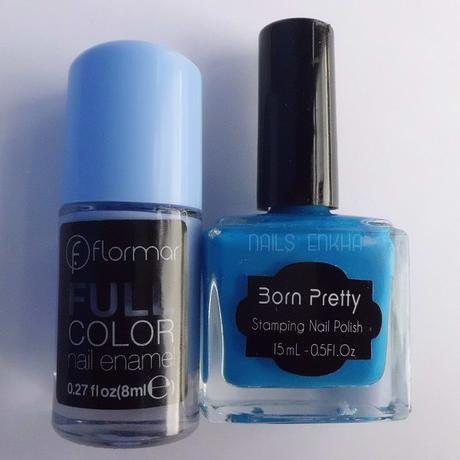 Nail Art Kaleidoscope Blue Nail Art Kaleidoscope Blue