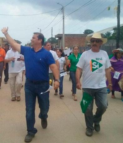 Caravana por el SI abre la campaña rumbo al referéndum Arnulfo Martinez, brindo un acalorado discurso