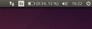 Como poner y quitar el icono de la bateria de la zona de indicadores de Ubuntu