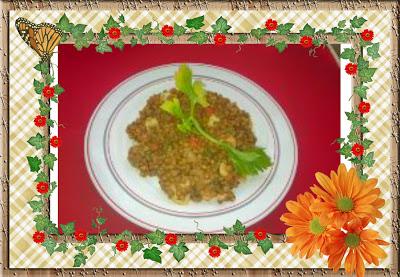 LENTEJAS CON TROPEZONES DE SEPIA