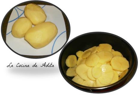 Patatas con almejas, o chirlas