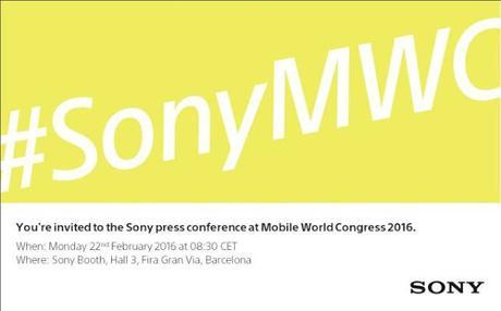 Sony tendrá lanzamientos en el MWC 2016 Sony tendrá lanzamientos en el MWC 2016
