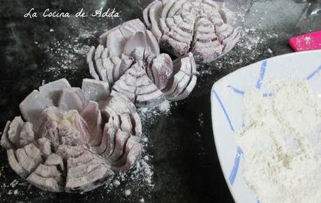 Flores de cebolla fritas