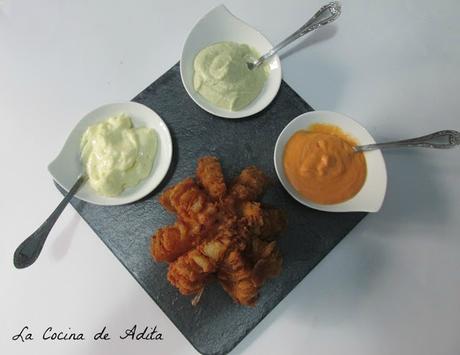 Flores de cebolla fritas