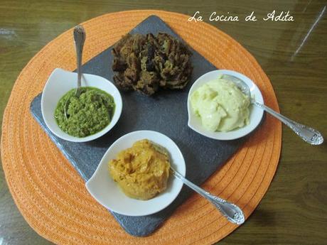 Flores de cebolla fritas