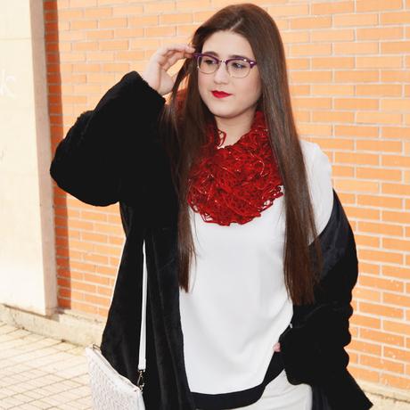 Outfit of the Day ~ Black & White & Red ~ Curvy Style