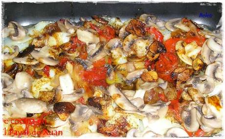 Cazuelita de patatas y champiñones