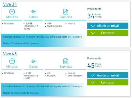 Por tiempo limitado, y para nuevos clientes, Movistar mejora con datos sus tarifas Vive