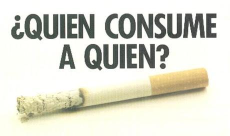 Mensaje a fumadores - quien consume a quien