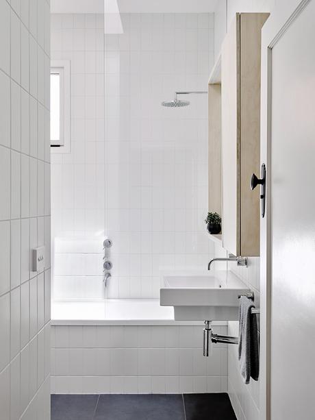 white bathroom architecture