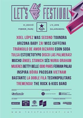 Let's Festival 2016: Xoel López, WAS, Second, Toundra, Arizona Baby, Miss Caffeina, Triángulo de amor bizarro...