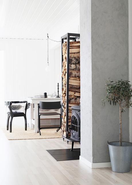 Una casa nórdica con mobiliario handmade