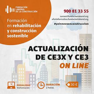 Acción formativa On Line sobre la actualización CE3X y CE3