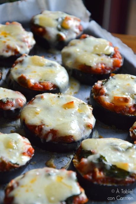 Mini Pizzas de Berenjena