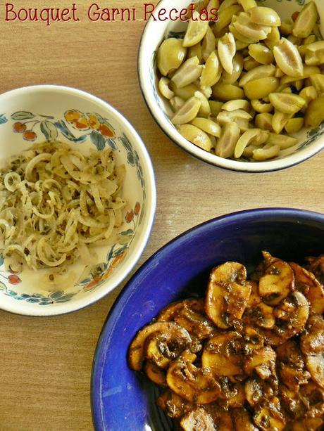 Paté de aceitunas y hongos Portobello Paté de aceitunas y hongos Portobello