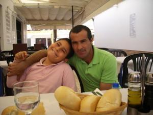 Juan, padre, con su hijo Juan Francisco.