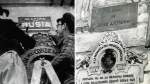 Cambios de nombre de las calles