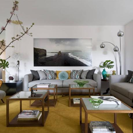 DISEÑO MARIA LANTERO : Salones de estilo moderno de MÁLAMO